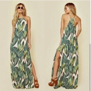 Show Me Your Mumu Women’s Brontë Maxi Dress in Peachy Palm